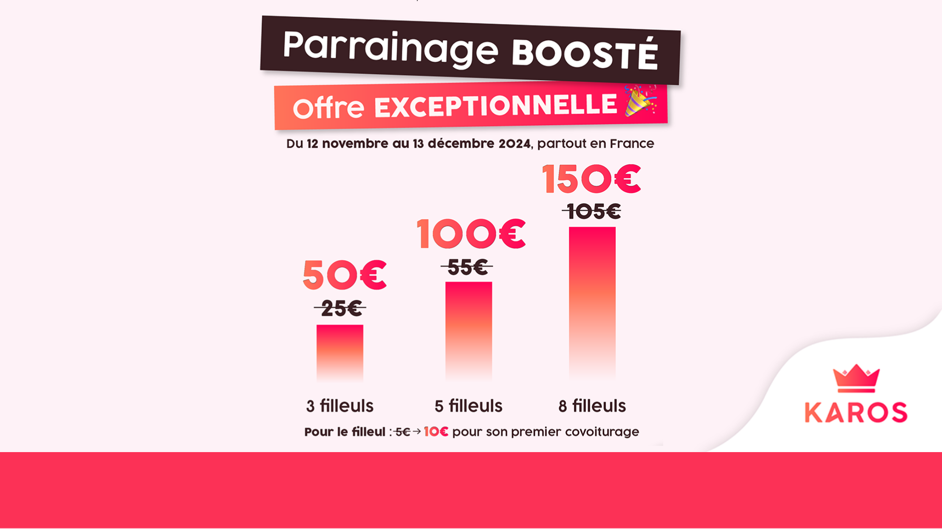 Gagnez jusqu&#39;&#224; 150 &#8364; gr&#226;ce au parrainage boost&#233; KAROS &#33;